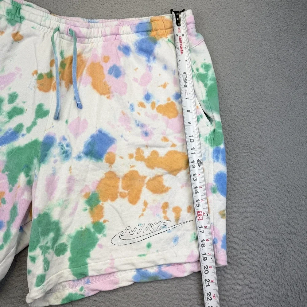 Nike Shorts Mens 3XL Multicolor Tie Dye Sweat‎ Sportswear Club Fleece Just Do It